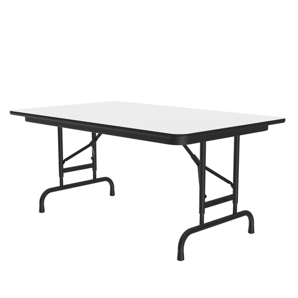 CFA Adjustable HPL Folding Tables 30x48 White